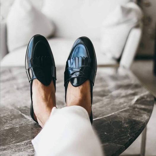 HAND-POLISHED CALFSKIN BELGIAN MULES