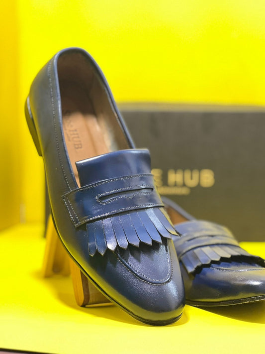 NAPPA BLUE LOAFERS