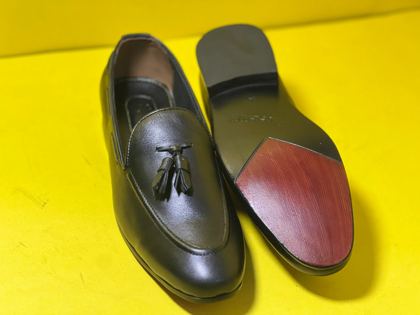 Black Leather Loafer