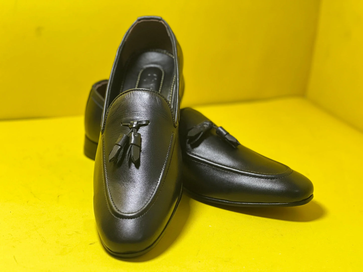 Black Leather Loafer