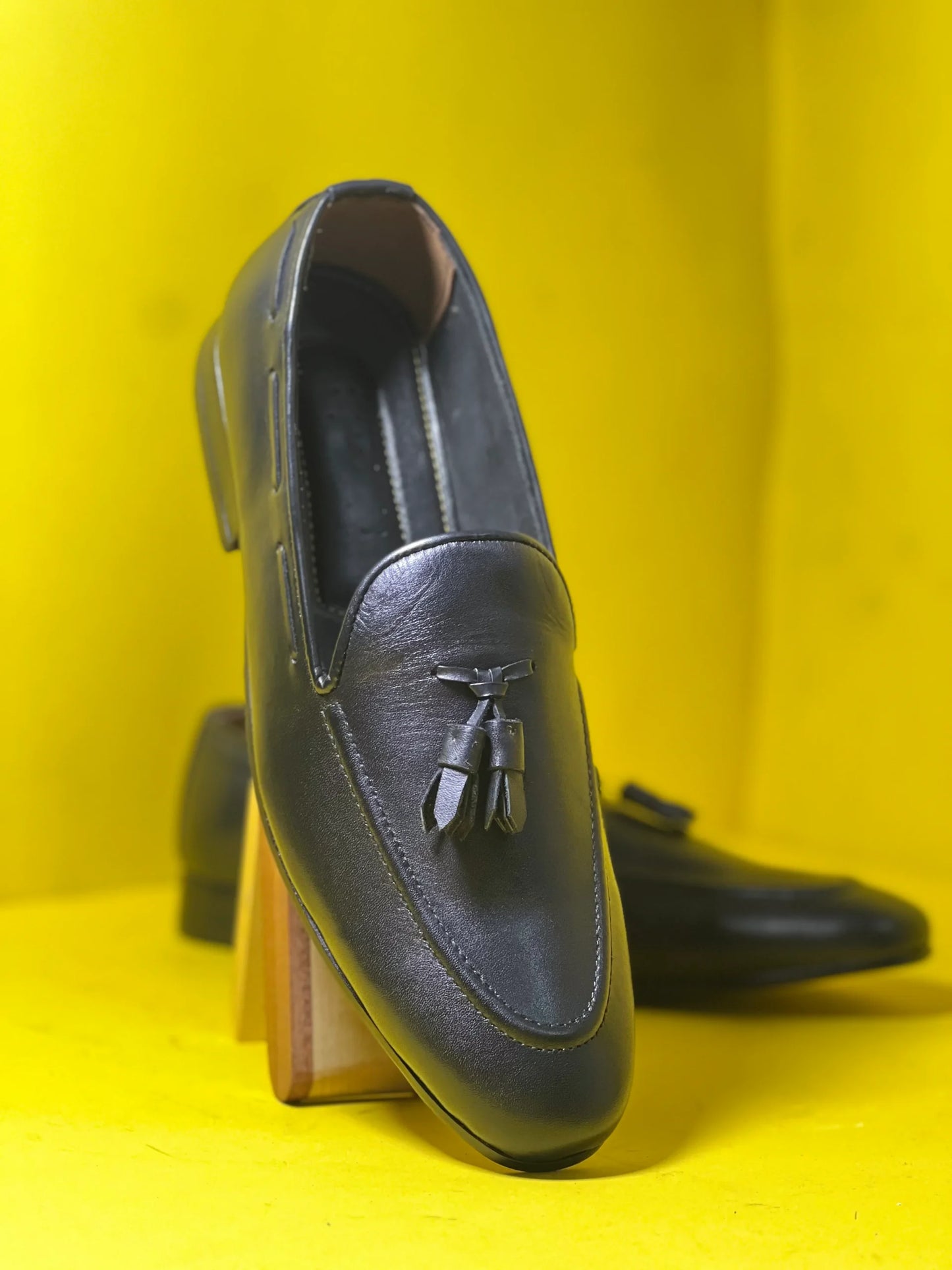 Black Leather Loafer